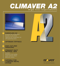 climaver a2 - Isover-technische