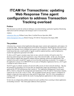 ITCAM for Transactions: updating Web Response Time agent