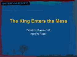 rDR - Monday 4.25p - John 4 Exposition