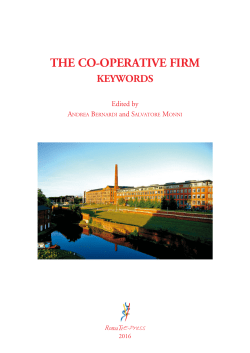 The Co-operative Firm – Keywords