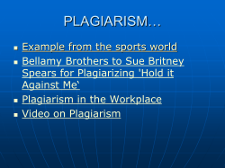 Plagiarism Tutorial - Maryvale School District
