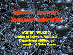 Protein interactions - Indiana University Network Science Institute