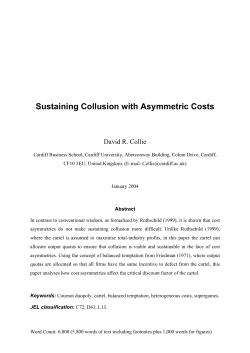 Sustaining Collusion with Asymmetric Costs