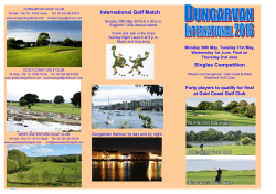 International Golf Match Singles Competition