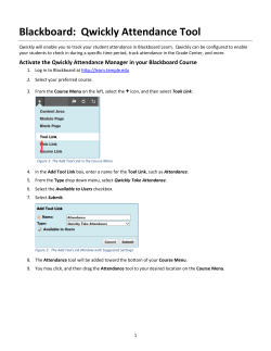 Qwickly Attendance Tool - Center for the Advancement of Teaching