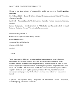 DRAFT &ndash; FOR COMMENT, NOT QUOTATION Measures and