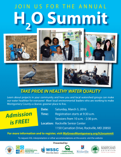 H2O Summit Informational Flyer