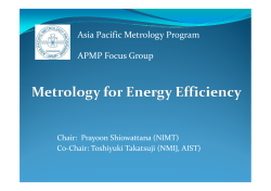 APMP Energy Efficiency Focus Group (EE