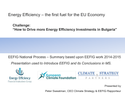 Energy Efficiency Financial Institution Group Members