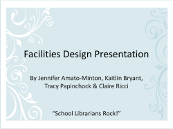 Facilities Guidelines for Library Media Programs