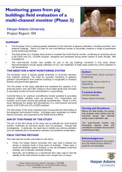 Monitoring gases from pig buildings: field evaluation of a multi