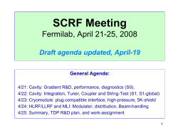 SCRF Meeting