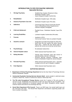 Introduction to Fife Psychiatric Services