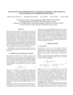NON-NEGATIVE DECOMPOSITION OF LINEAR RELATIONSHIPS