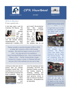 CPR Heartbeat - Columbus Pet Rescue
