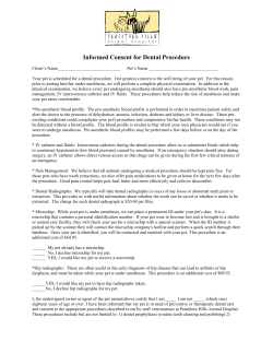 Informed Consent for Dental Procedure