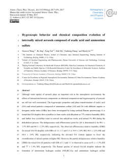 Hygroscopic behavior and chemical composition evolution of