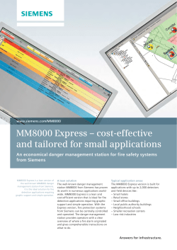 MM8000 Express &ndash; cost-effective and tailored for small applications