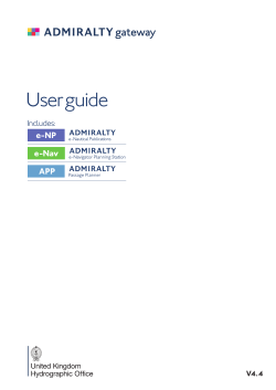 the ADMIRALTY gateway User Guide