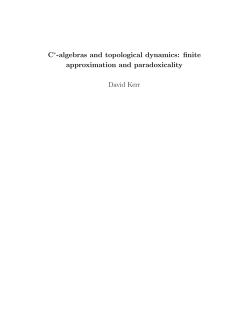 C -algebras and topological dynamics: finite