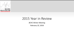 Big Cities Health Coalition 2015 Year in Review