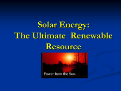 Solar Energy - Otterville R