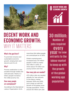 Decent work and economic growth: why it matters