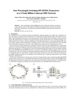 Fast Wavelength Switching DP-OFDM Transceiver in a 5