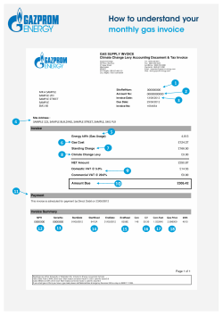 Understanding your Gas bill