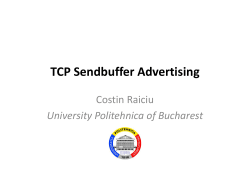 TCP Sendbuffer Advertising