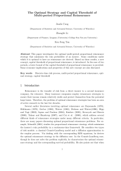 The Optimal Strategy and Capital Threshold of Multi