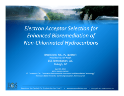 Electron Acceptor Selection for Enhanced Bioremediation of Non