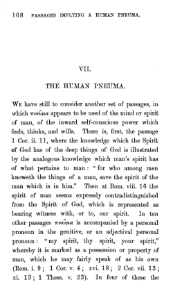 THE HUMAN PNETMA. WE have still to consider another set of