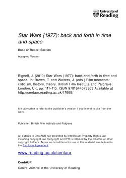 Star Wars (1977): back and forth in time and space