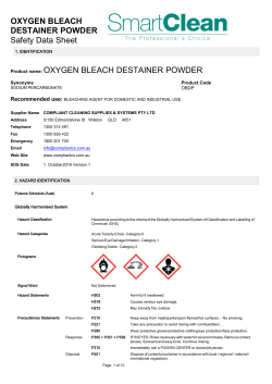 OXYGEN BLEACH DESTAINER POWDER