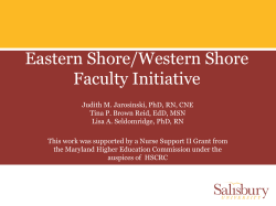 Creating a Clinical Nursing Faculty Academy in