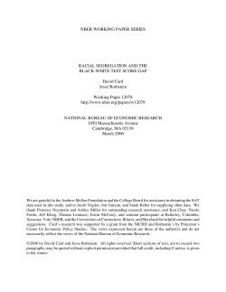 Racial Segregation and the Black-White Test Score Gap.