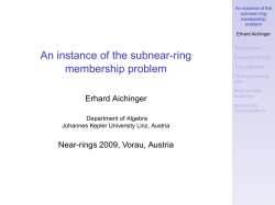 An instance of the subnear