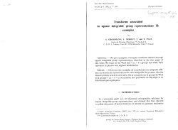 Transforms associated to square integrable group representations II