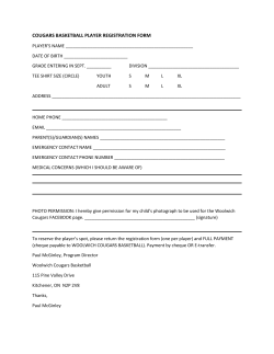 cougars basketball player registration form