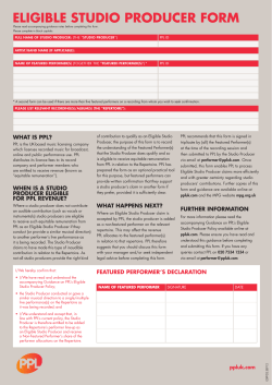 eligible studio producer form