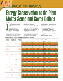 Energy Conservation at the Plant Makes Sense and