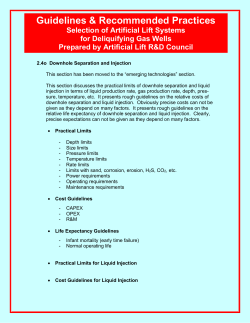 Selection of Artificial Lift Systems for Deliquifying Gas Wells Page 1