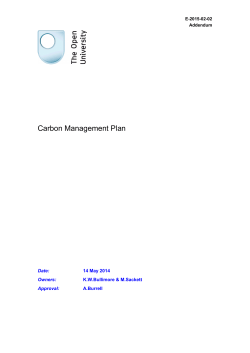 Carbon Management Strategy