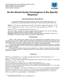 On the Almost Surely Convergence of the Specific Sequence