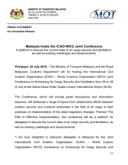Malaysia hosts the ICAO