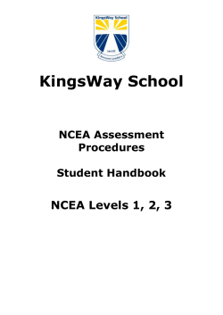 a guide to - KingsWay School
