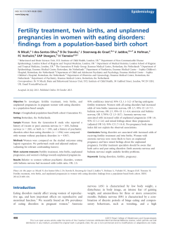 Fertility treatment, twin births, and unplanned pregnancies in women