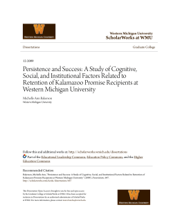 Persistence and Success: A Study of Cognitive, Social, and