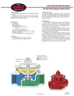 low pressure motor valves mt da5 with reduced inner valve
